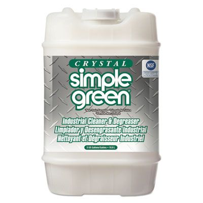 Simple Green 19005 Crystal Industrial Cleaner & Degreaser, 5 Gallon Pail - 1 / Case