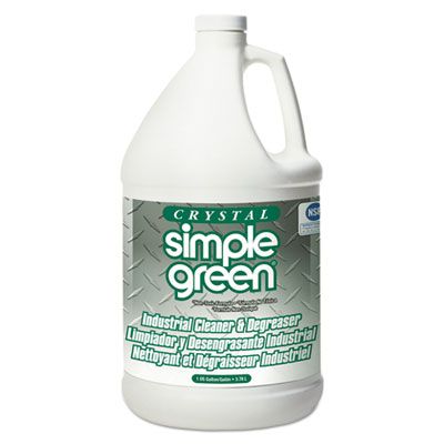 Simple Green 19128 Crystal Industrial Cleaner & Degreaser, 1 Gallon Bottle - 6 / Case