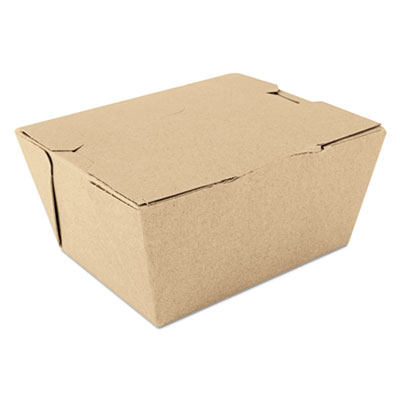 Southern Champion 731 ChampPak Paper Carryout Boxes, #1, 4.38" x 3.5" x 2.5", Kraft - 450 / Case