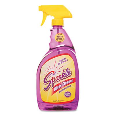 A.J. Funk & Co. 20345 Sparkle Glass Cleaner, 33.8 oz Spray Bottle - 12 / Case