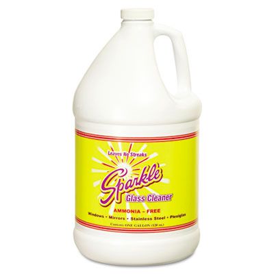 A.J. Funk & Co. 20500 Sparkle Glass Cleaner, 1 Gallon Bottle Refill - 4 / Case