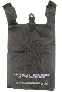 T-Sacks 11-10390 Black Plastic Bags, 11.5" x 6.5" x 22" - 1000 / Case