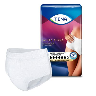 TENA Women Super Plus Protective Incontinence Underwear, Large (37-50 in.), Heavy - 16 / Case