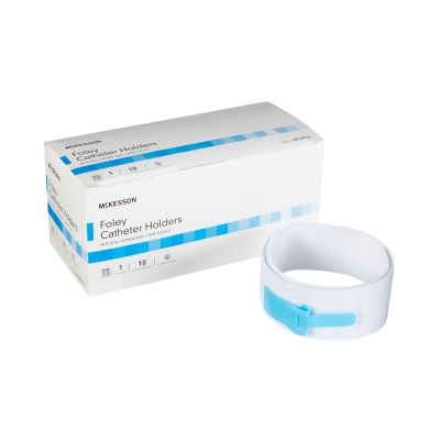 McKesson Foley Catheter Holder with Dual-Locking Tabs / Leg Strap, 2" x 24" - 10 / Case