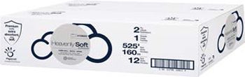 Sofidel 410822 Heavenly Soft Jumbo Roll 2 Ply Toilet Paper, 9" x 525' - 12 / Case