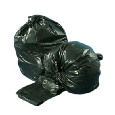 Vintage VL333920B 33 Gallon Trash Can Liners / Garbage Bags, 33" x 39", 2.0 Mil Eq., Recycled LLDPE, Black - 100 / Case