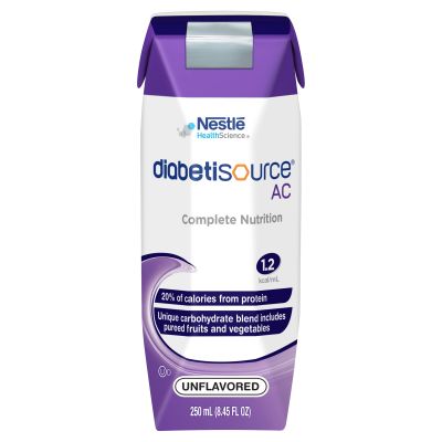Nestle Diabetisource AC Tube Feeding Formula, Unflavored, 8.45 oz Carton - 24 / Case
