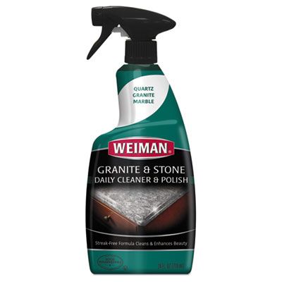Weiman 109 Granite & Stone Daily Cleaner & Polish, 24 oz Spray Bottle - 6 / Case