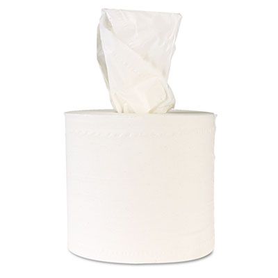 Windsoft 1420B Center Pull Roll Paper Hand Towels, 2 Ply, 8" x 742.5', White - 6 / Case