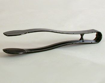 WNA A7TSBL 9" Caterline Serving Tongs, Plastic, Black - 48 / Case