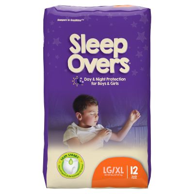 Sleep Overs Overnight Youth Underwear Pull-Ups, Large / X-Large (60-125 lbs) - 48 / Case