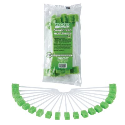 Toothette Plus Oral Swabstick, Foam Tip, Untreated - 1000 / Case