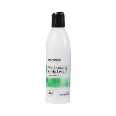McKesson 53-28003-8 Moisturizing Body Lotion, Cucumber Melon Scent, 8 oz Squeeze Bottle - 48 / Case