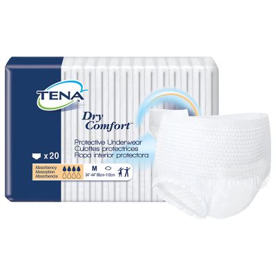 TENA Dry Comfort Pull Up Underwear, Medium (32-44 in.) - 80 / Case