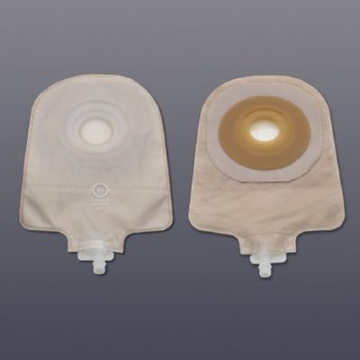 Hollister 8485 Premier Urostomy Pouch, One-Piece Drainable, Transparent, 9 Inch Length, 1-1/8 Inch Stoma - 5 / Case