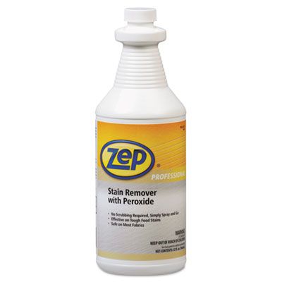 Zep 1041705 Stain Remover with Peroxide, Quart Bottle - 6 / Case