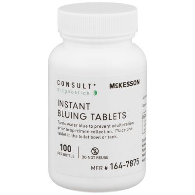 McKesson Consult Instant Bluing Tablets for Use in Toilet Water - 100 / Case