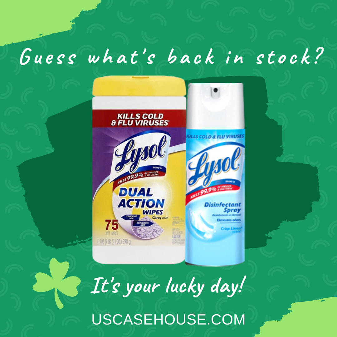 Lysol Spray & Wipes are back!