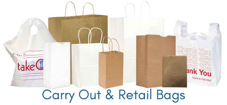 Shop for carry out and retail bags.