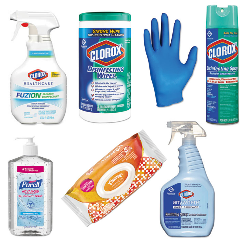 Safety tips to help stop the spread of germs Disinfect and clean to help prevent the spread of germs