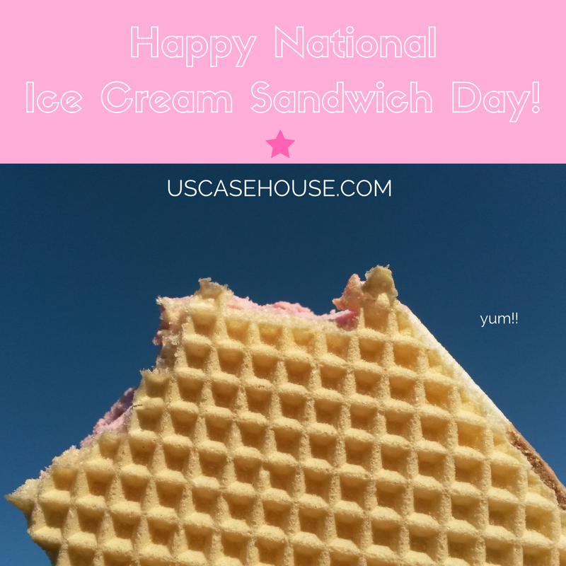 It's National Ice Cream Sandwich Day! Happy National Ice Cream Sandwich Day!